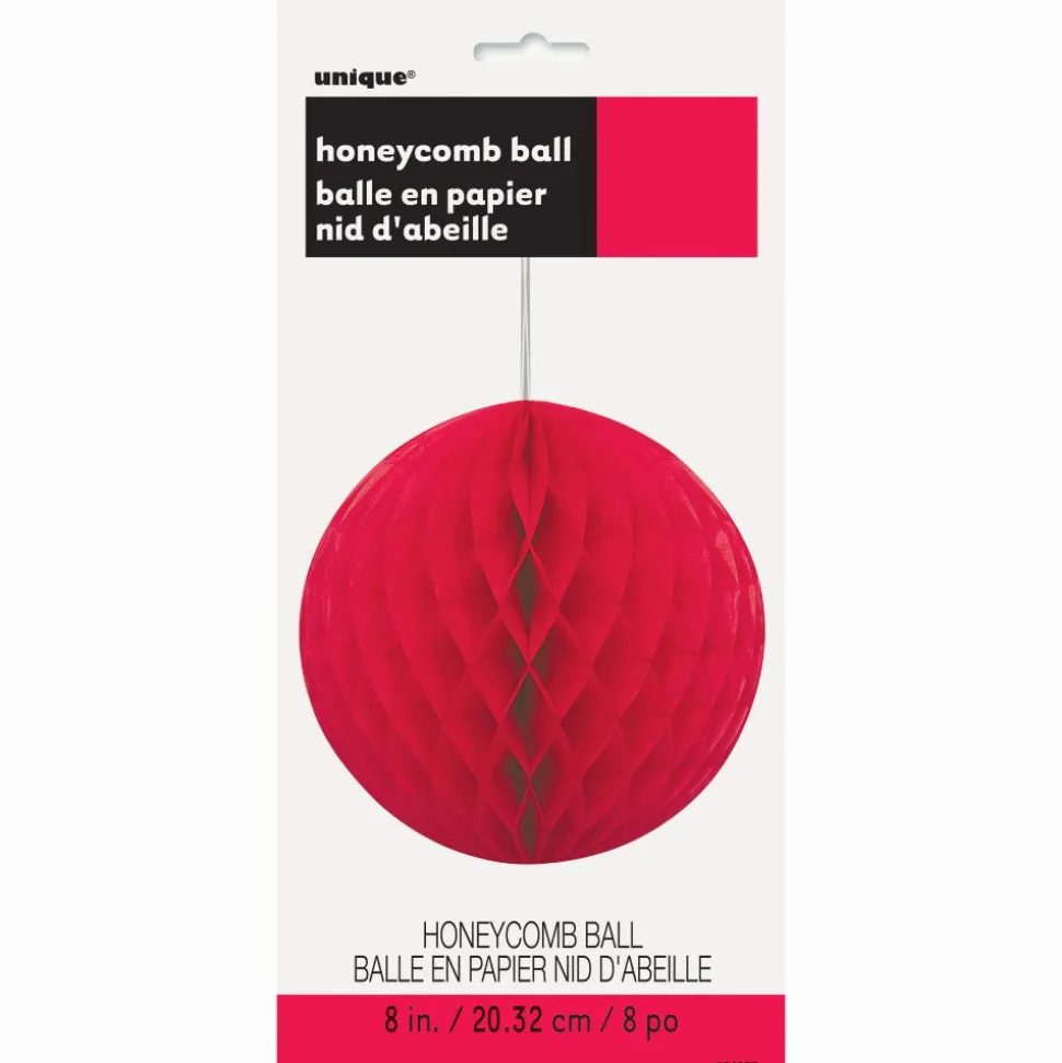 Honeycomb Bol Rood 20cm