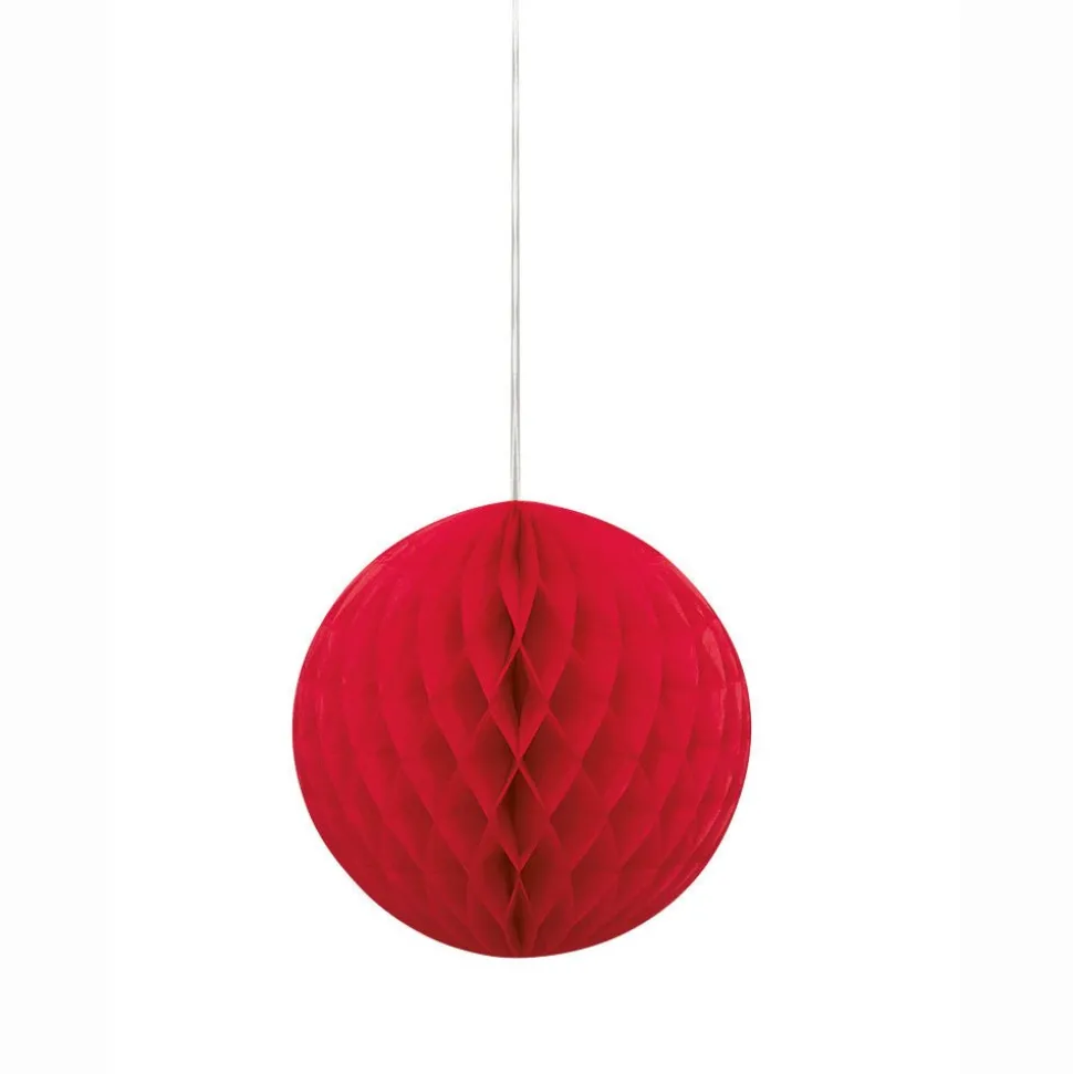 Honeycomb Bol Rood 20cm
