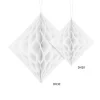 Honeycomb Diamant Wit Helder 30cm
