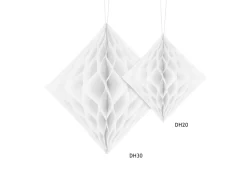 Honeycomb Diamant Wit Helder 30cm