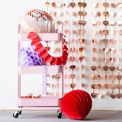 Honeycomb Rood Hart 30cm