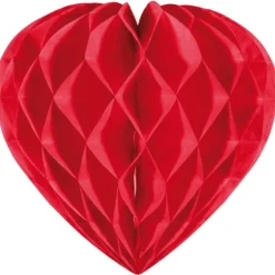 Honeycomb Rood Hart 30cm