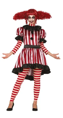 Horror Clown Halloween Kostuum Dames