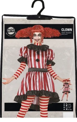 Horror Clown Halloween Kostuum Dames