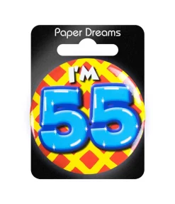I'm 55 Button 55 Jaar 5,5cm
