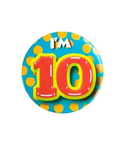 I'm 10 Button 10 Jaar 5,5cm
