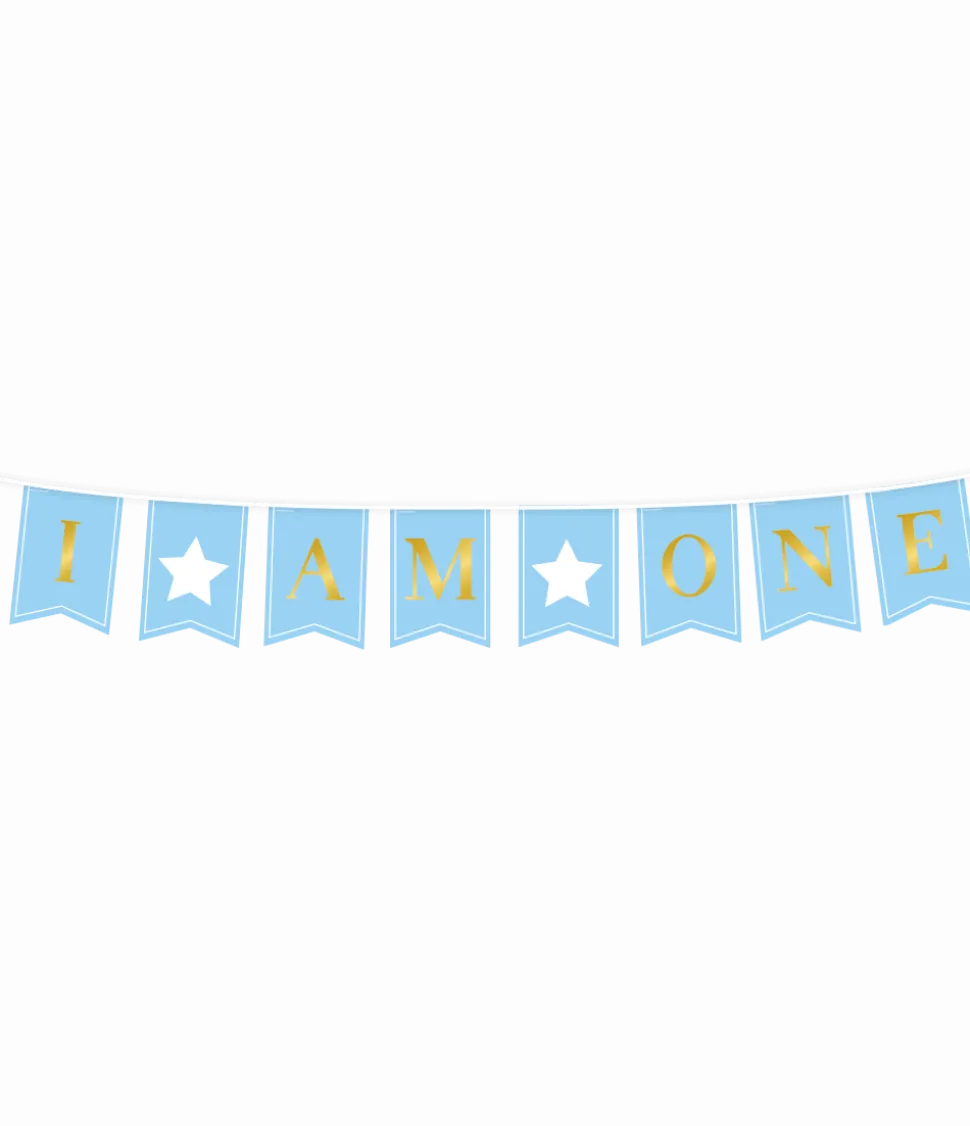 1 Jaar Banner Blauw