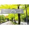 25 Jaar Banner Zilver 1,8m