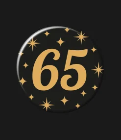65 Jaar Button