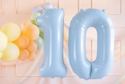 1 Jaar Cijfer Ballon Lichtblauw Leeg 72cm