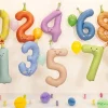 1 Jaar Cijfer Ballon Mintgroen Leeg 86cm