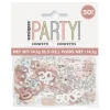 50 Jaar Confetti Zak Rose Goud 14gr