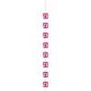 50 Jaar Hangdecoratie Roze 1,52m