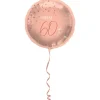 60 Jaar Helium Ballon Roze Elegant Lush Blush Leeg 45cm
