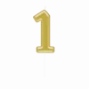 1 Jaar Kaars Goud 10,5cm