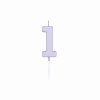 1 Jaar Kaars Lila 4,5cm