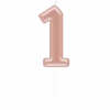 1 Jaar Kaars Rose Goud 10,5cm