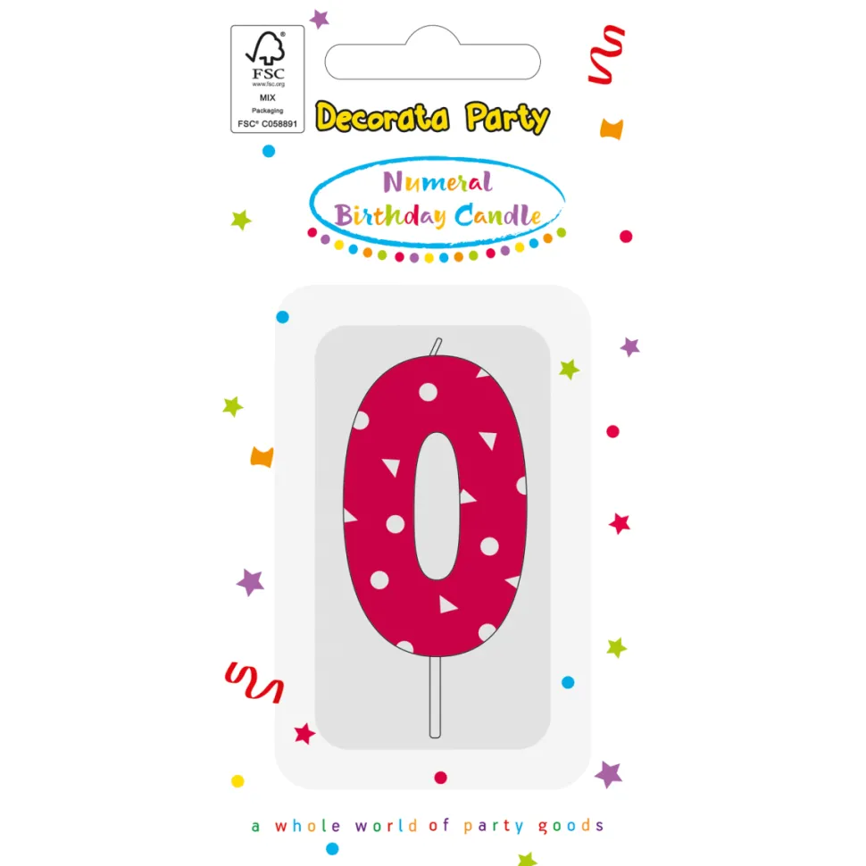 0 Jaar Kaars Roze