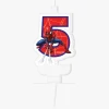 5 Jaar Kaars Spiderman