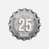 25 Jaar Onderzetters 11cm