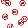 65 Jaar Tafelconfetti 2,5cm
