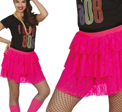 Jaren '80S Rok Neon Roze