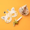 Jungle Dieren Maskers Zoo Party 6st