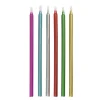 Kaarsen Metallic 12,7cm 12st
