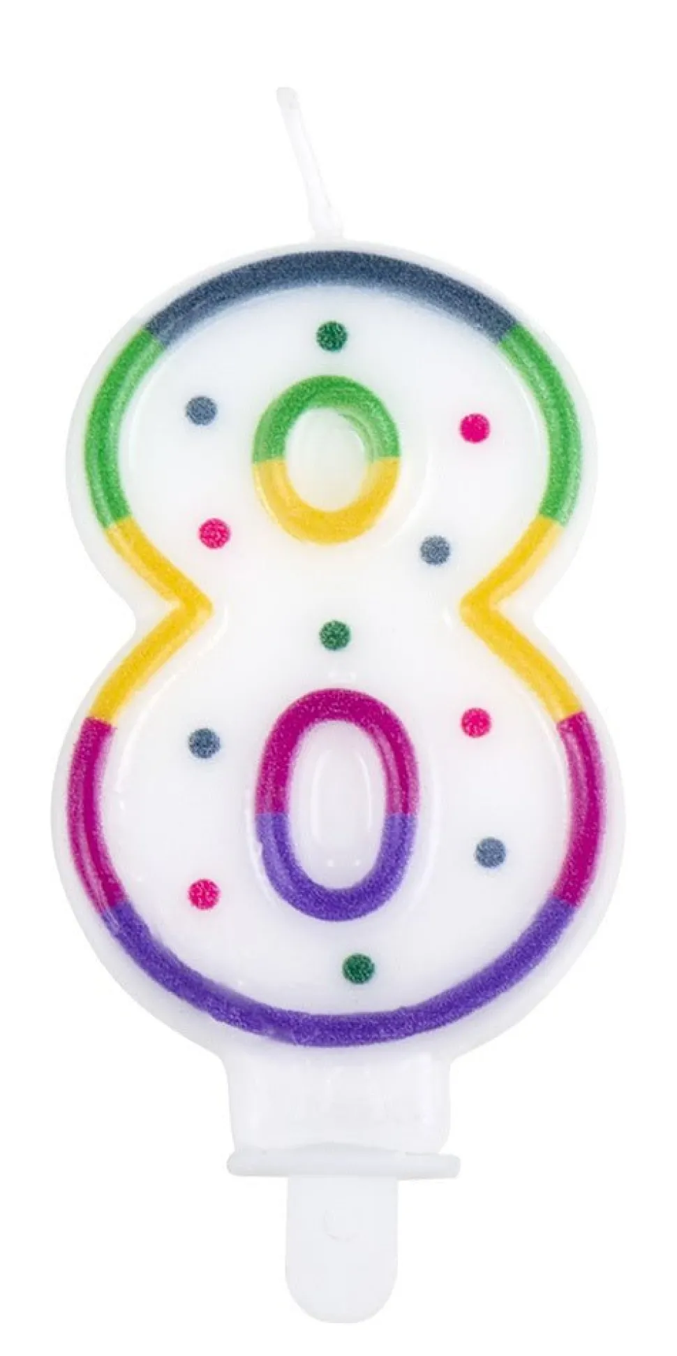 Kaars 8 Jaar 8cm