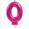 Kaars 0 Jaar Roze 8cm