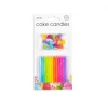 Kaarsjes Gekleurd 6cm 12st
