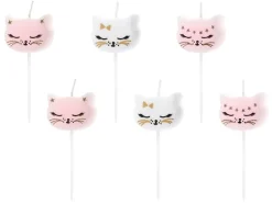 Kaarsjes Kat 2cm 6st