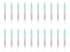 Kaarsjes Ombre 6cm 20st