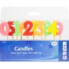 Kaarsjes Set 0-9 jaar 9cm 10st