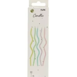 Kaarsjes Sweet Swirl 15cm 10 stuks
