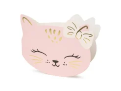 Kat Uitnodigingen 13cm 6st