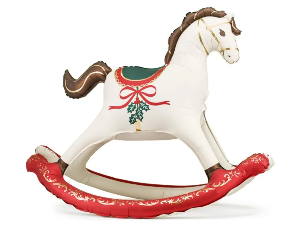 Kerst Ballon Hobbelpaard 106cm