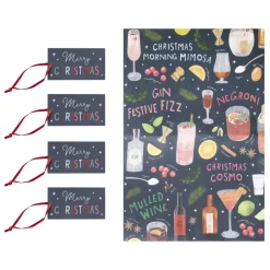 Kerst Inpakpapier Cocktail