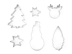 Kerst Koekvormpjes 6 delig