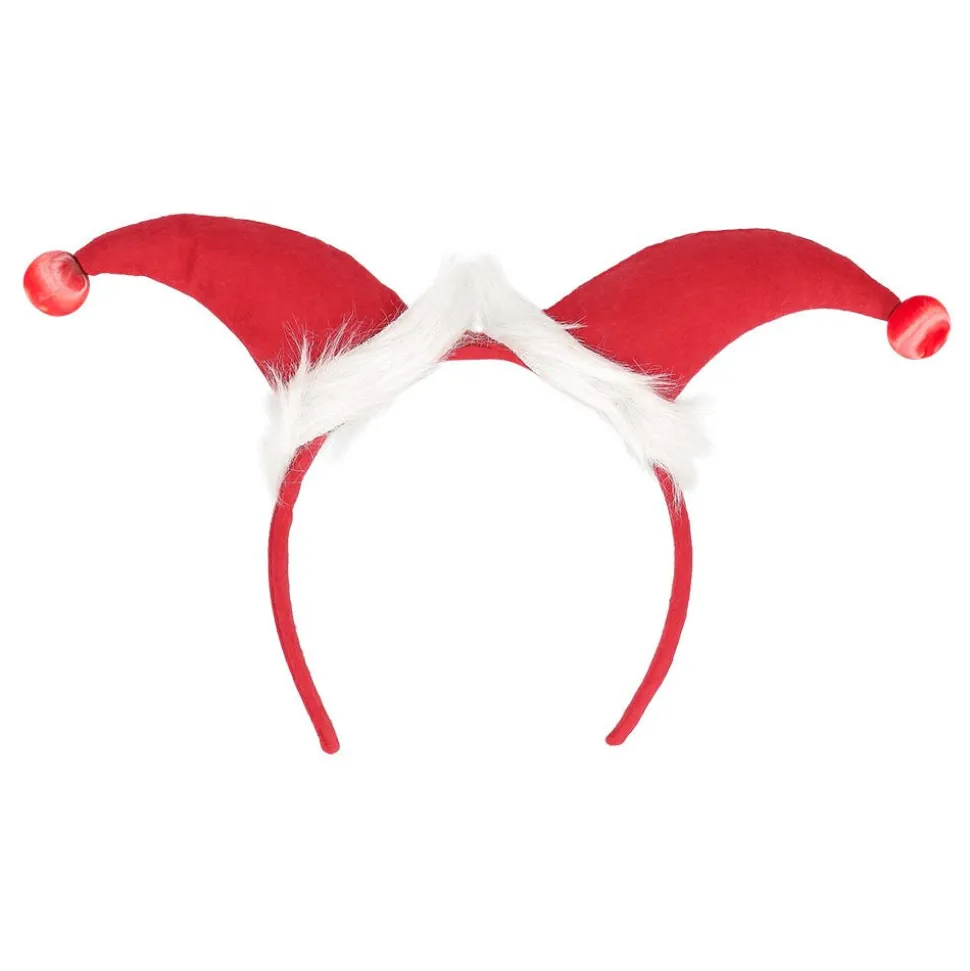 Kerstman Haarband Rood Wit Muts