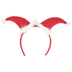 Kerstman Haarband Rood Wit Muts