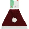 Kerstmuts Rood Glitter 58cm