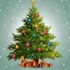 Kerst Servetten Kerstboom 33cm 20st