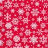 Kerst Servetten Rood Sneeuwvlok 33cm 20st