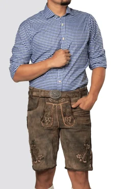 Lederhose Bruin Kort Brixen