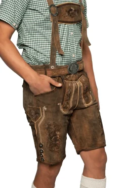 Lederhose Bruin Kort Kitzbuhel