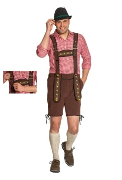 Lederhose Donkerbruin Heren Johann