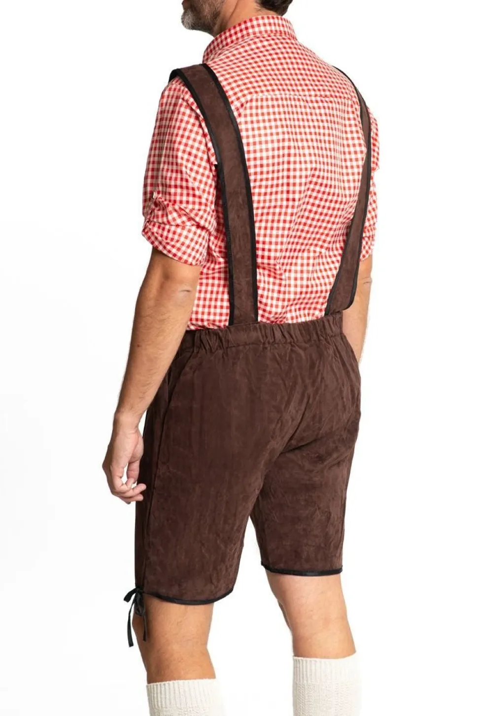 Lederhose Kort Donkerbruin