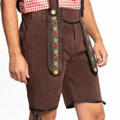 Lederhose Kort Donkerbruin