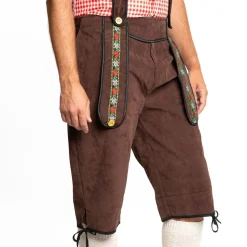 Lederhose Lang Donkerbruin